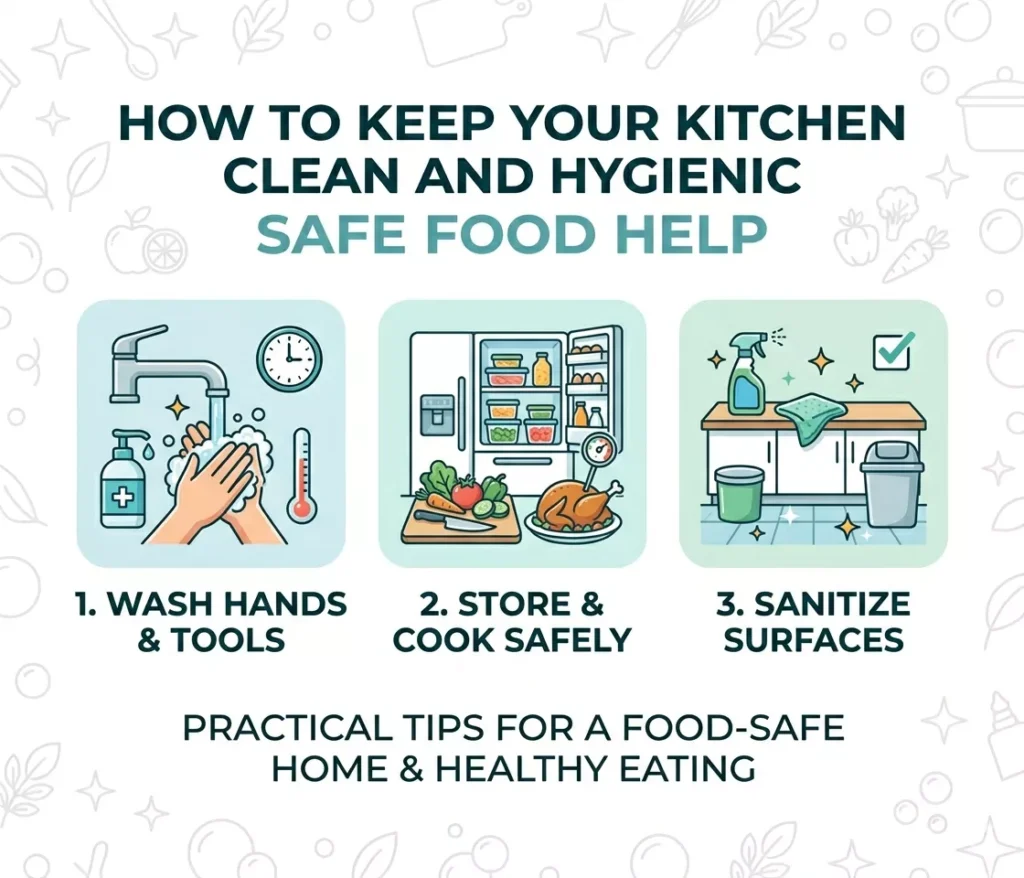 How to Keep Your Kitchen Clean and Hygienic – Safe Food Help