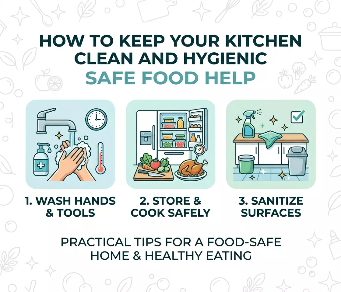 How to Keep Your Kitchen Clean and Hygienic - Safe Food Help