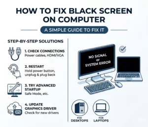 How to Fix Black Screen on Computer: A Simple Guide to Fix it