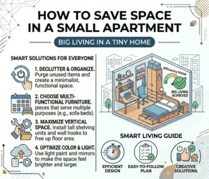 How to Save Space in a Small Apartment: Big Living in a Tiny Home
