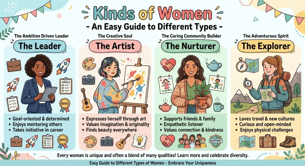 Kinds of Womens - Easy Guide to Different Types of Women with Examples