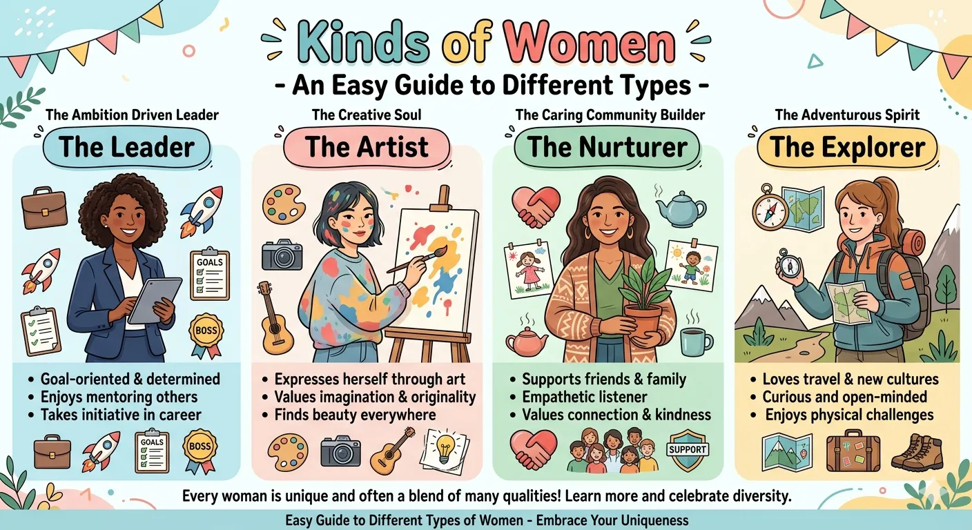 Kinds of Womens - Easy Guide to Different Types of Women with Examples