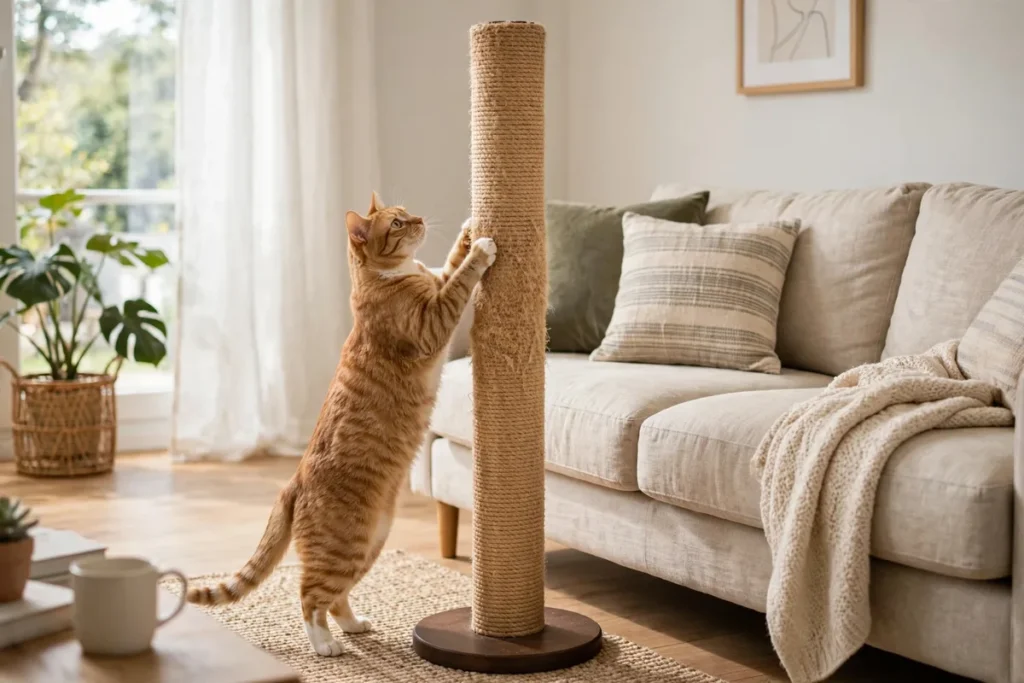 Choose A Scratching Post For A Cat Featured