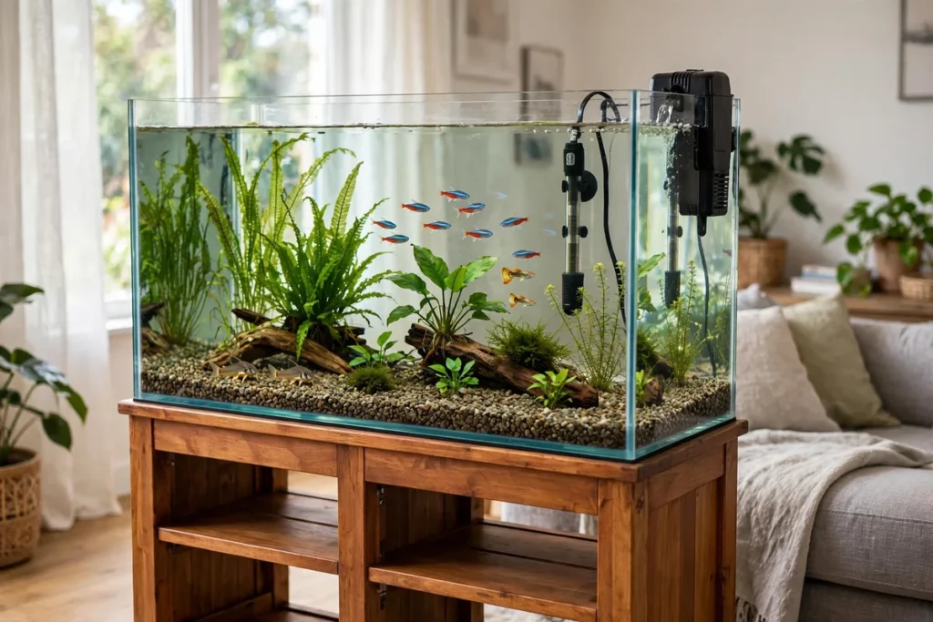 Set Up A Freshwater Fish Tank Featured